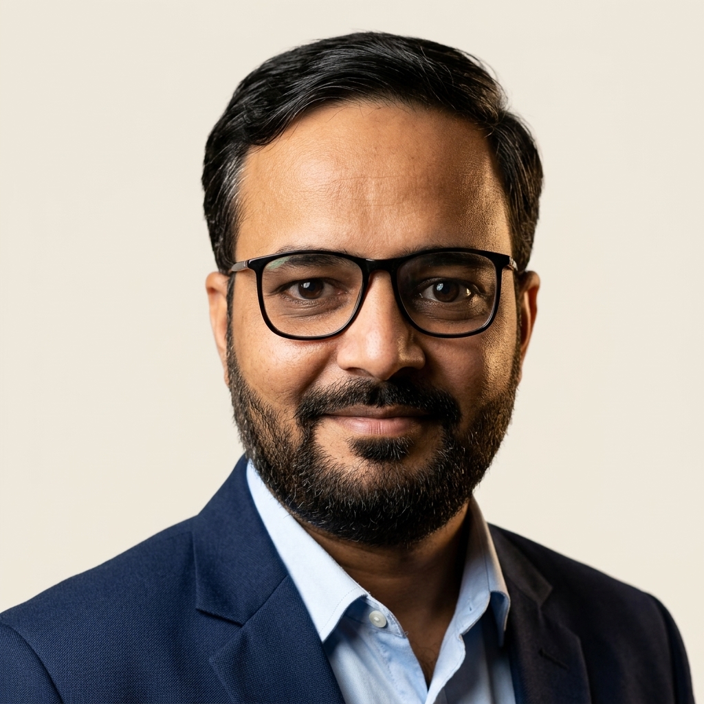 Mukesh K. Sharma Actual Studio Headshot